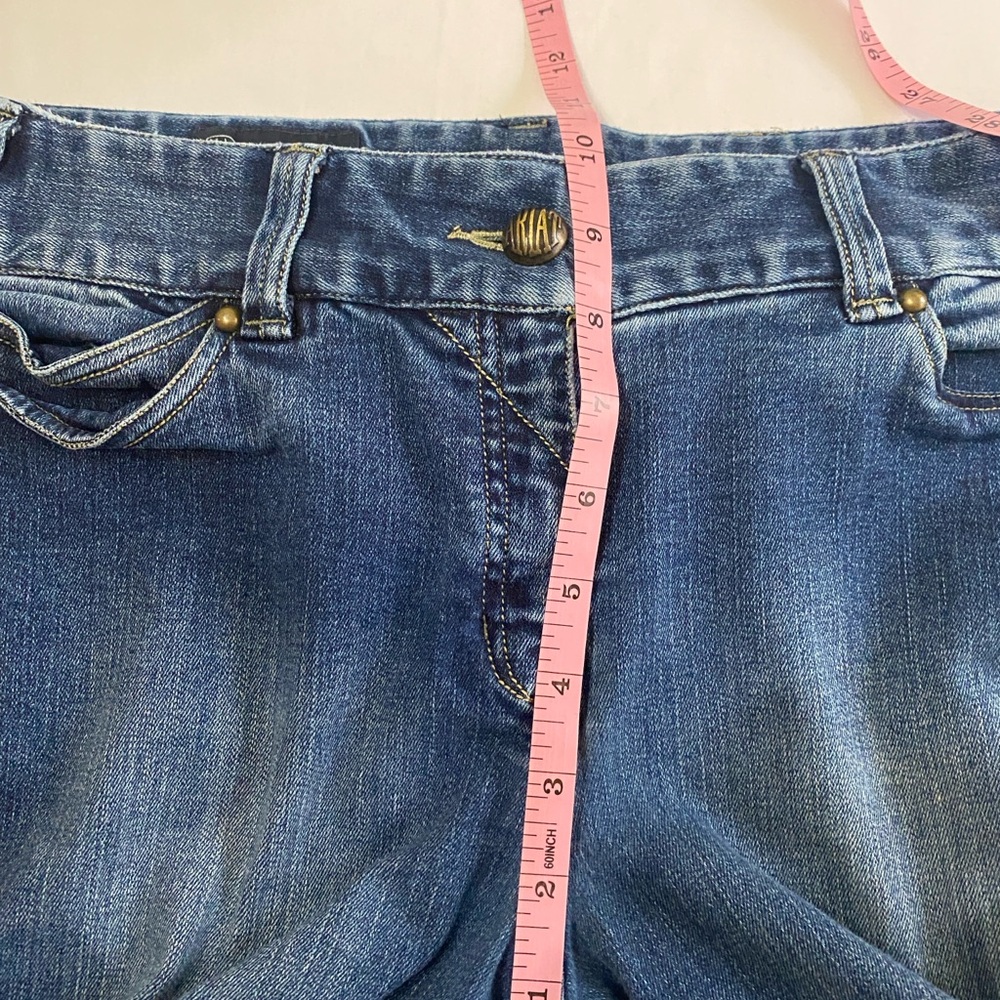 ARIAT Medium Blue Sandwashed Denim Whipstitch Equestrian Riding Breeches‎ 32R - Picture 7 of 10